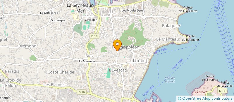 localisation de l'entreprise 3-COM à LA SEYNE-SUR-MER