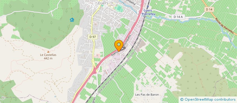 localisation de l'entreprise 3 D  CUERS