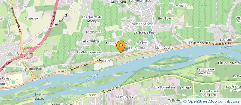 localisation de l'entreprise 3 D. à ROCHECORBON