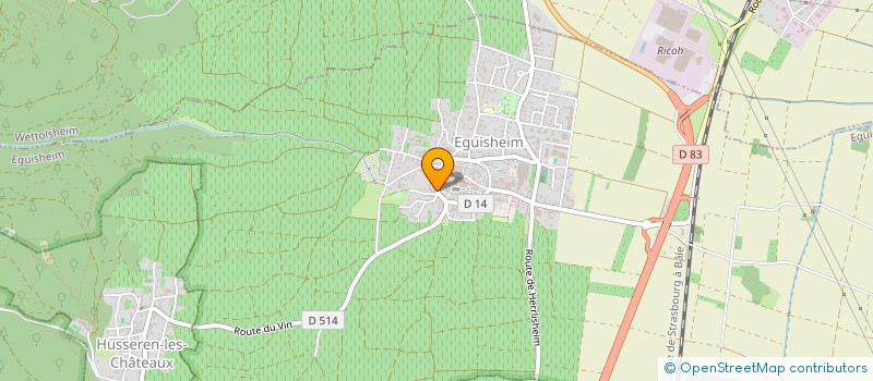 localisation de l'entreprise 3.D. DRESSAGE  HUSSEREN-LES-CHATEAUX