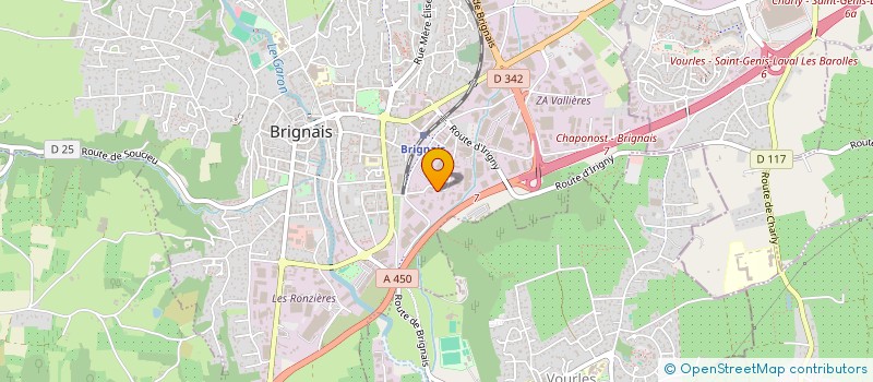 localisation de l'entreprise 3 D G J à BRIGNAIS