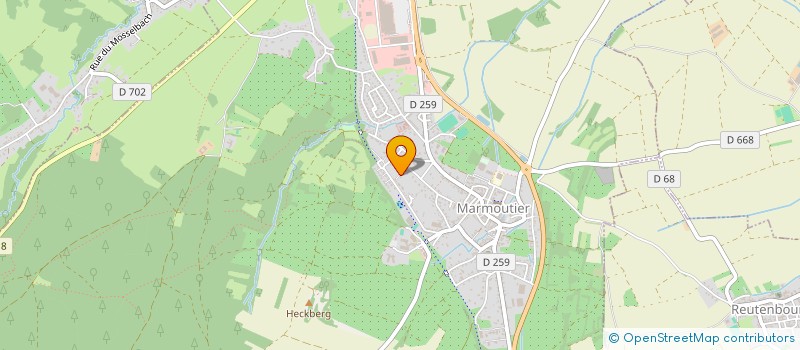 localisation de l'entreprise 3 D NUISIBLES ALSACE  MARMOUTIER