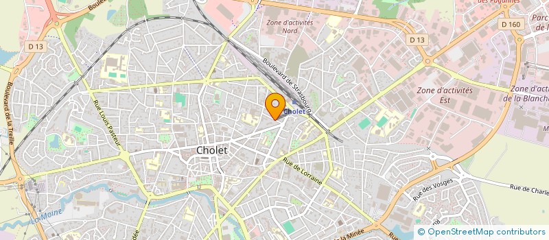 localisation de l'entreprise 3 D - PATRIMOINE à CHOLET