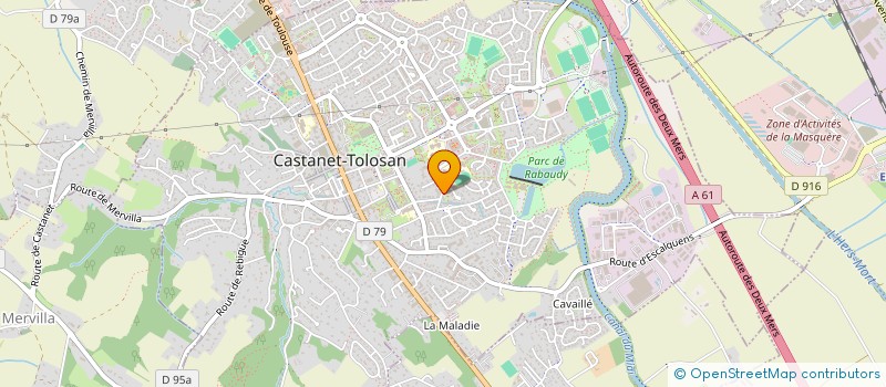 localisation de l'entreprise 3 D PRODUCTION à CASTANET-TOLOSAN