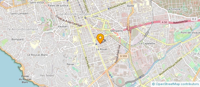 localisation de l'entreprise 3 D SUD à MARSEILLE