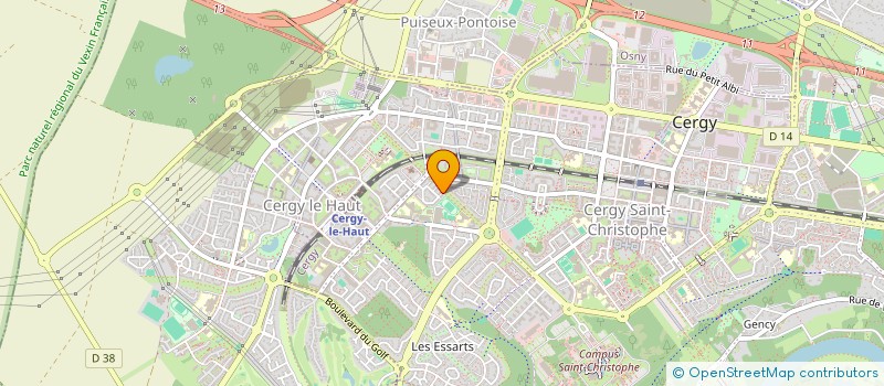 localisation de l'entreprise 3 D (TROIS D) à CERGY