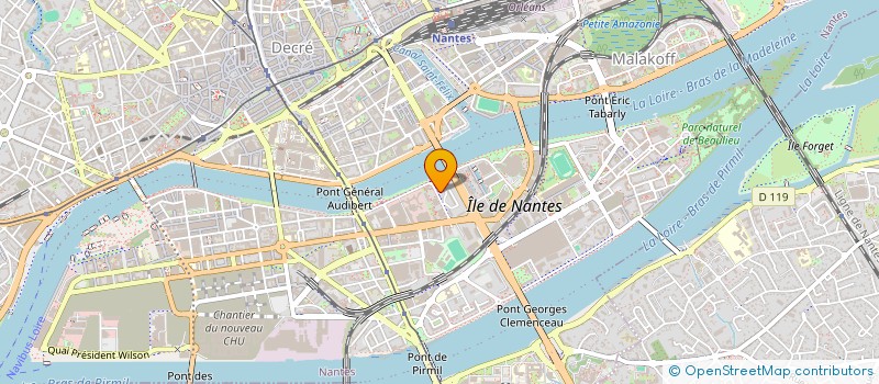 localisation de l'entreprise 3 DE CUR  NANTES