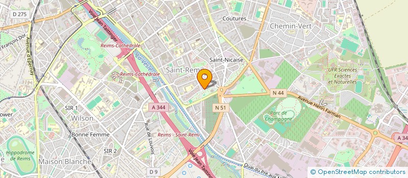 localisation de l'entreprise 3 DIEU LUMIERE à REIMS