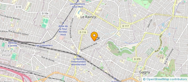 localisation de l'entreprise 3 DIMENSIONS  LE RAINCY
