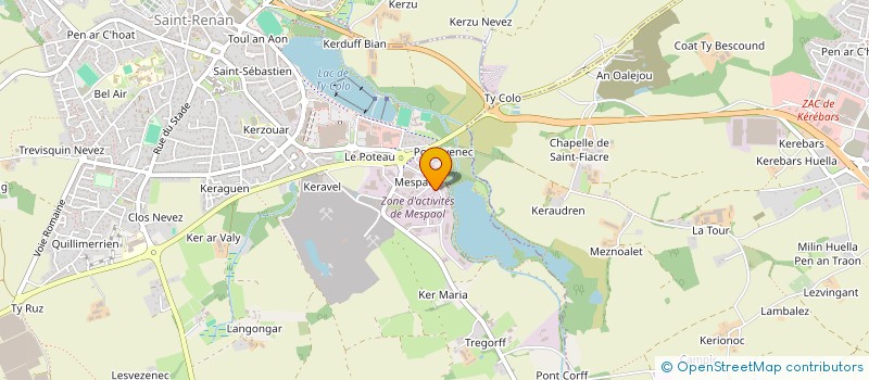 localisation de l'entreprise 3 E SOLUTIONS à SAINT-RENAN