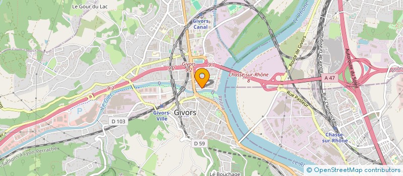localisation de l'entreprise 3 ELEC à GIVORS