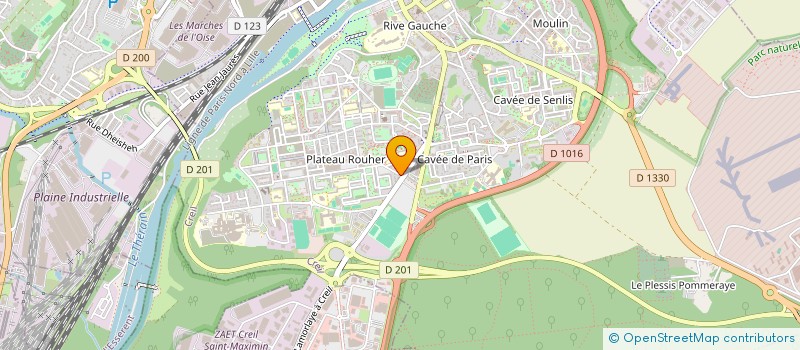 localisation de l'entreprise 3 EN 1 CENTRE AUTO CHANTILLY  CREIL