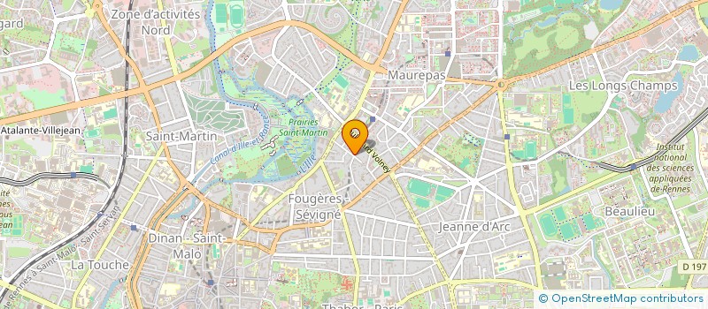 localisation de l'entreprise 3 ETOILES  RENNES