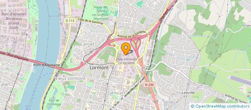 localisation de l'entreprise 3 F  LORMONT