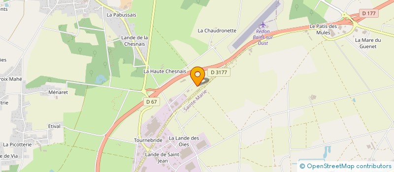 localisation de l'entreprise 3 F  BAINS-SUR-OUST