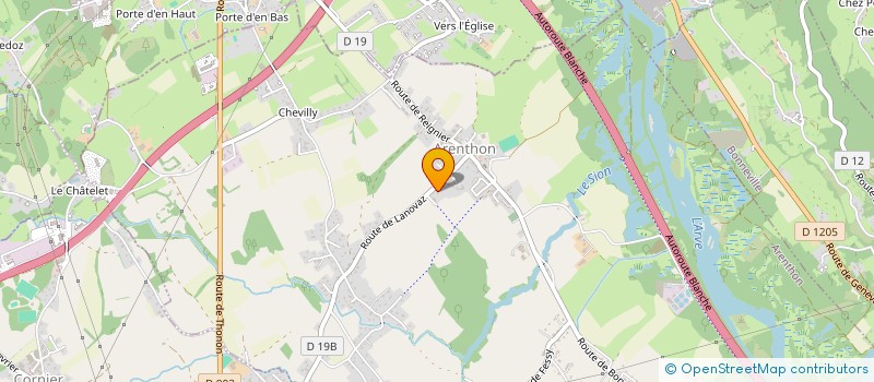 localisation de l'entreprise 3 F  ARENTHON