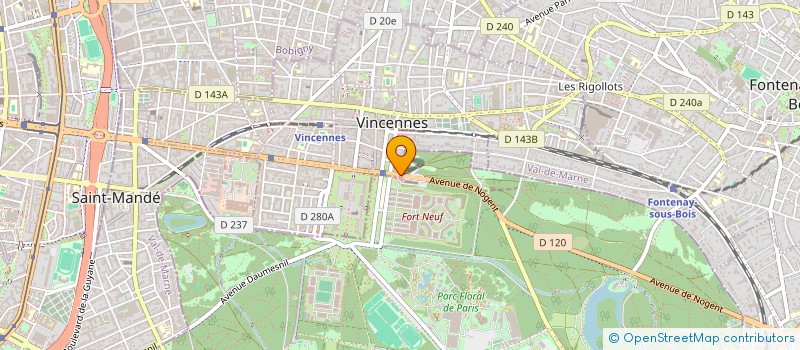 localisation de l'entreprise 3 FER à VINCENNES