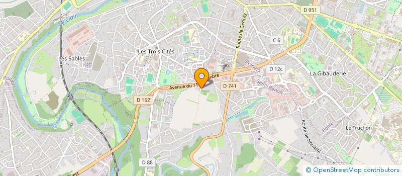 localisation de l'entreprise 3 FRERES 86  SAINT-BENOIT