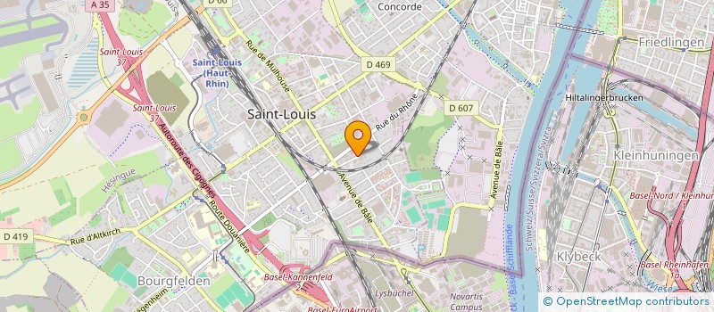 localisation de l'entreprise 3 FRONTALIERE  SAINT-LOUIS