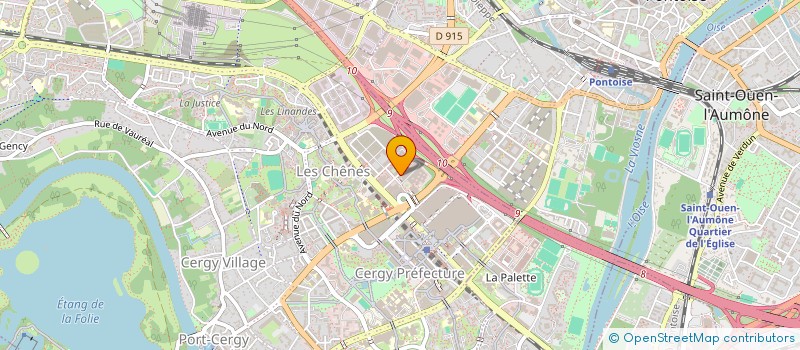 localisation de l'entreprise 3 G à CERGY