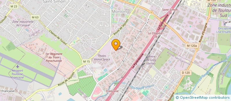 localisation de l'entreprise 3 G à TOULOUSE
