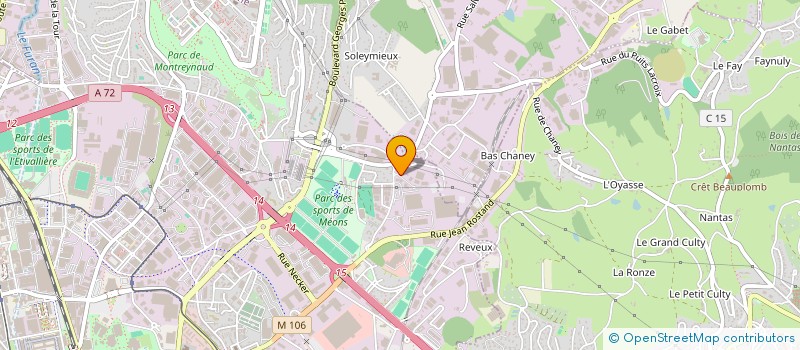 localisation de l'entreprise 3.G  SAINT-ETIENNE