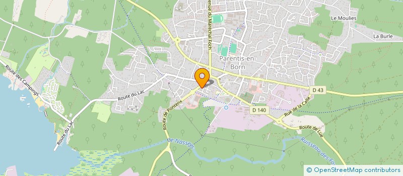 localisation de l'entreprise 3 G CONSTRUCTION  PARENTIS-EN-BORN