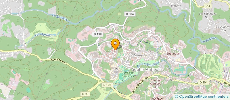localisation de l'entreprise 3 G EXPERTISES à VALBONNE