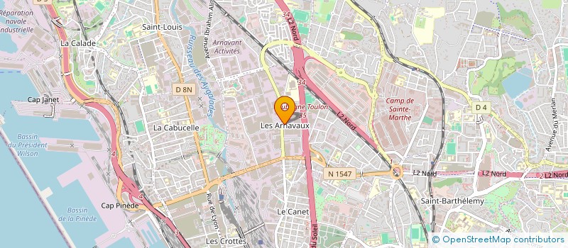 localisation de l'entreprise 3 H TARON à MARSEILLE