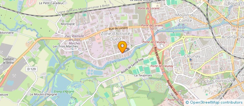 localisation de l'entreprise 3 HIT COMBO à RENNES