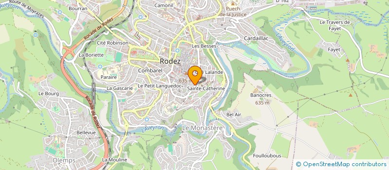 localisation de l'entreprise 3 IMMO  RODEZ