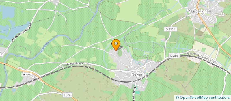 localisation de l'entreprise 3 J  NEVIAN