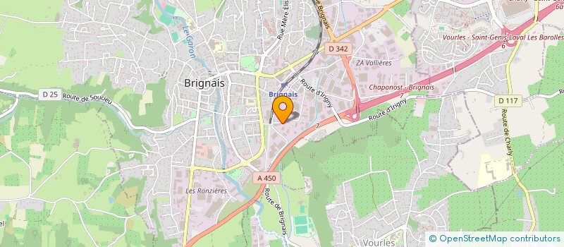 localisation de l'entreprise 3 J BOIS à BRIGNAIS