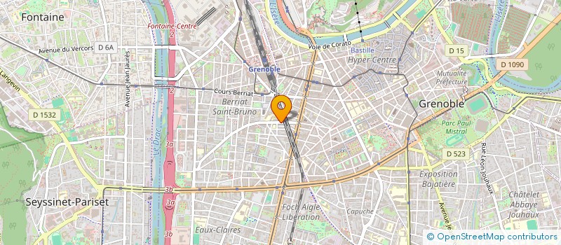 localisation de l'entreprise 3 J DIFFUSIONS à GRENOBLE