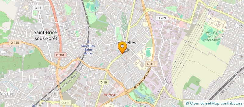 localisation de l'entreprise 3 J DISTRIBUTION  SARCELLES
