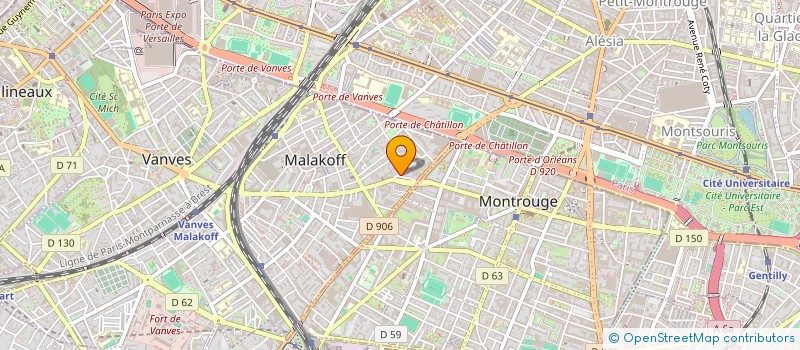 localisation de l'entreprise 3 J EVENEMENTS  MALAKOFF