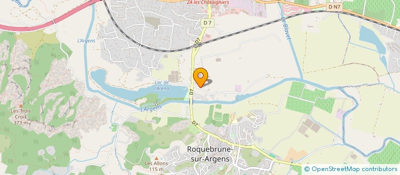 localisation de l'entreprise 3 J VERNEDES  ROQUEBRUNE-SUR-ARGENS
