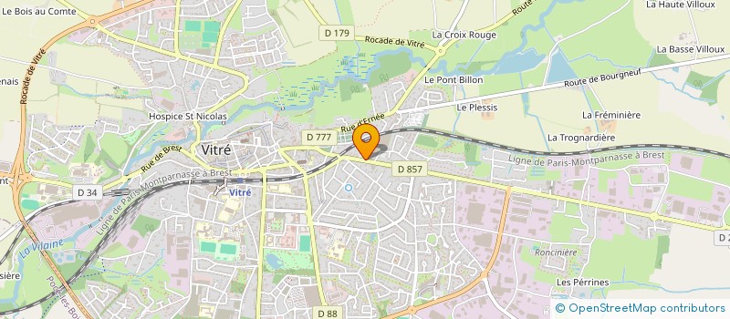 localisation de l'entreprise 3 JDS N 1  VITRE