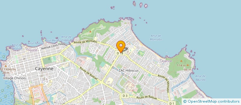 localisation de l'entreprise 3 L SARL  CAYENNE