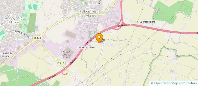 localisation de l'entreprise 3 M  LE PLESSIS-GRAMMOIRE