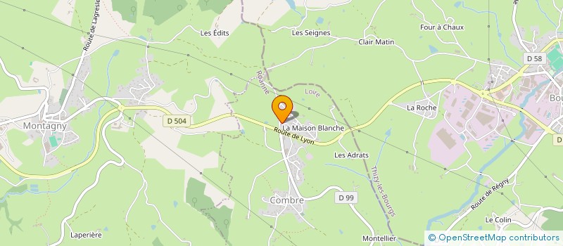 localisation de l'entreprise 3.M.A.  COMBRE