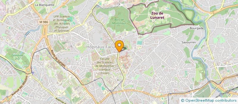 localisation de l'entreprise 3 M BB NAGEURS ET BIEN-ETRE à MONTPELLIER