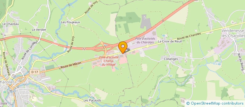 localisation de l'entreprise 3 M FINANCE  CHAROLLES