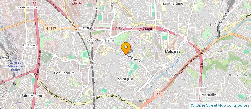localisation de l'entreprise 3 M L SARL  MARSEILLE 13EME