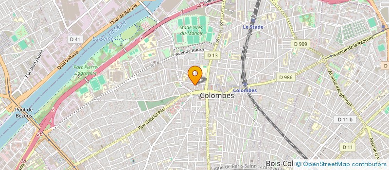 localisation de l'entreprise 3.M.P à COLOMBES