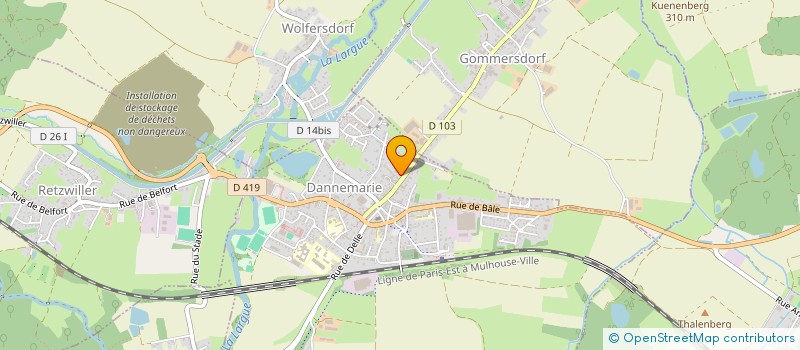 localisation de l'entreprise 3 MN  DANNEMARIE