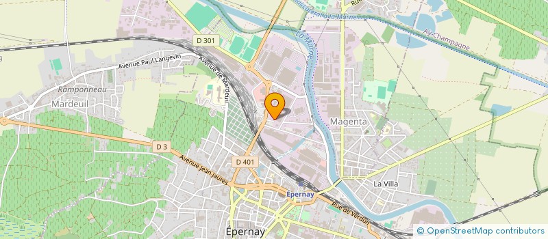 localisation de l'entreprise 3 P à EPERNAY