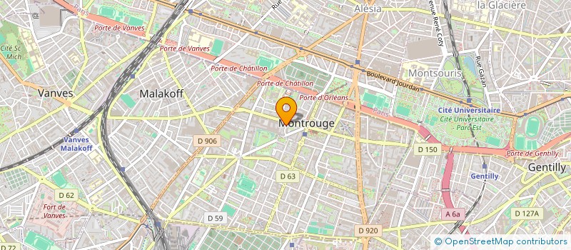 localisation de l'entreprise 3 P INFORMATIQUE à MONTROUGE