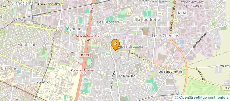 localisation de l'entreprise 3.P.L  BRON