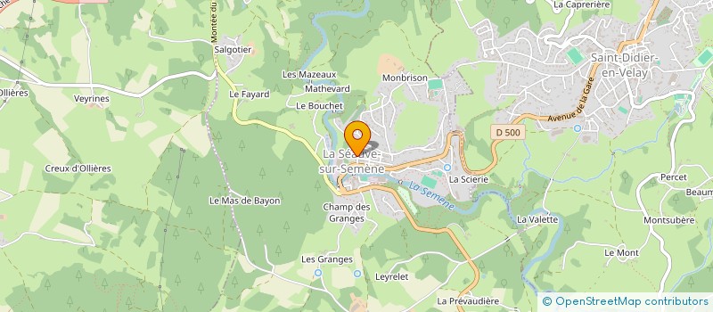 localisation de l'entreprise 3 P'TITS LOUPS  LA SEAUVE-SUR-SEMENE